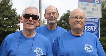 Three male RSVP Volunteers